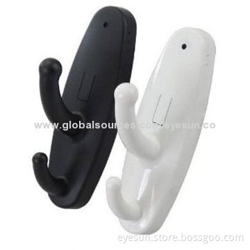 Clothes Hook Hidden Cameras with 1,280 x 960p/30fps, 2-hour Working Time, Video and Audio Functions